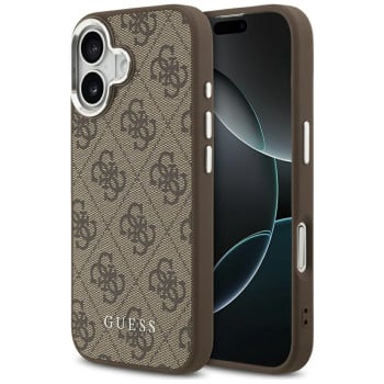 Оригінальний чохол Guess 4G Classic Logo з MagSafe на iPhone 17 - brown