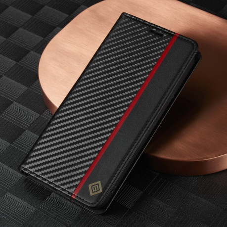 Чехол-книжка LC IMEEKE Carbon Fiber для Google Pixel 9 - Black