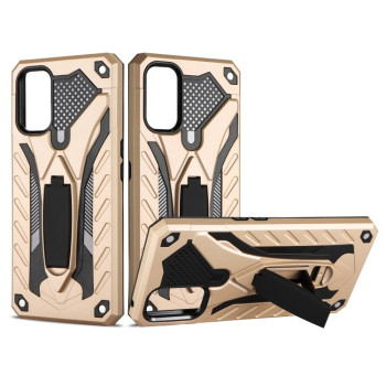 Протиударний чохол Armor Knight Series with Holder на Realme 7 Pro - золотий