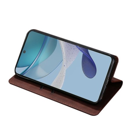 Чехол-книжка Skin Feel Magnetic для Realme GT Neo5 SE - темно-коричневый