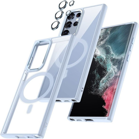 Протиударний чохол Acrylic Magsafe для Samsung Galaxy S24 Ultra 5G - блакитний