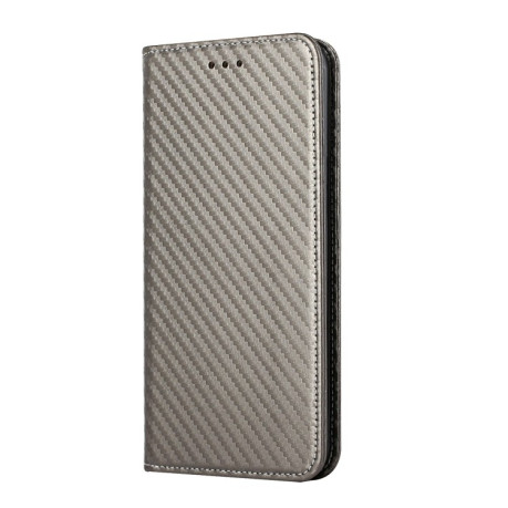 Чохол-книжки Carbon Fiber для Samsung Galaxy A54 - сірий