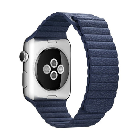 Ремінець Leather Loop Magnetic для Apple Watch 42/44mm - темно-синій
