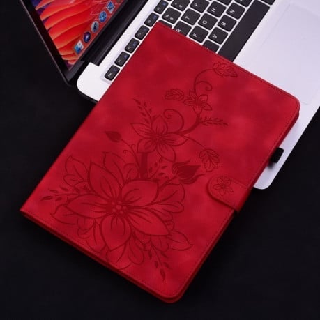 Чехол-книжка Lily Embossed Leather для Xiaomi Pad 7/Pad 7 Pro - красный