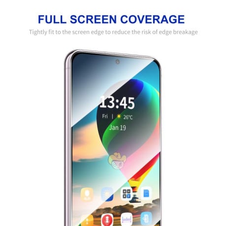 Защитное Стекло ENKAY Full Glue High Aluminum-silicon для Motorola Moto G86 5G - черное