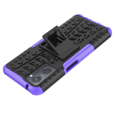 Протиударний чохол Tire Texture на OPPO Realme 9i/OPPO A76/A96 - фіолетовий