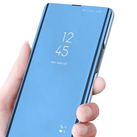 Чехол-книжка Clear View на Xiaomi Poco F5 - фиолетово-синий