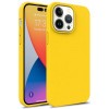Силиконовый чехол EsCase для  iPhone 14 Pro - желтый