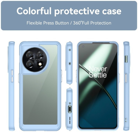 Протиударний чохол Colorful Acrylic Series для OnePlus 11 5G - синій