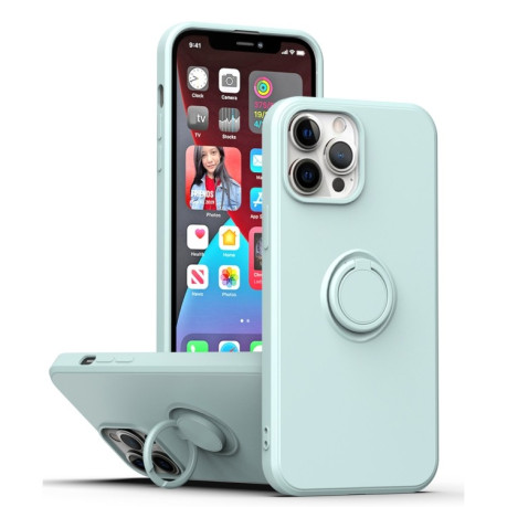 Противоударный чехол Ring Kickstand для iPhone 14 - голубой