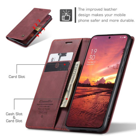 Чохол-книжка CaseMe-013 Multifunctional на OnePlus 13 - червоний