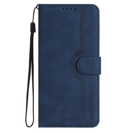 Чехол-книжка Skin Feel Heart Amile для Xiaomi Redmi Note 14 5G/Poco M7 Pro 5G - синий