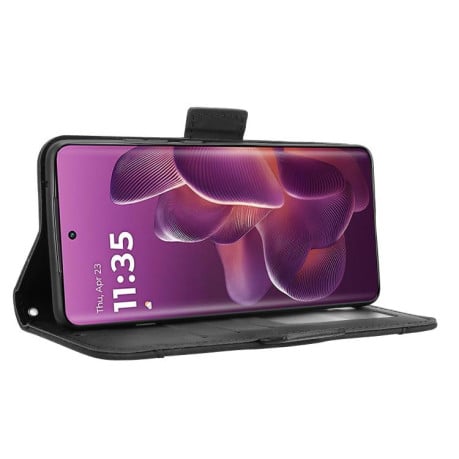 Чехол-книжка Skin Feel Calf на Motorola Edge 60 Pro - чорний