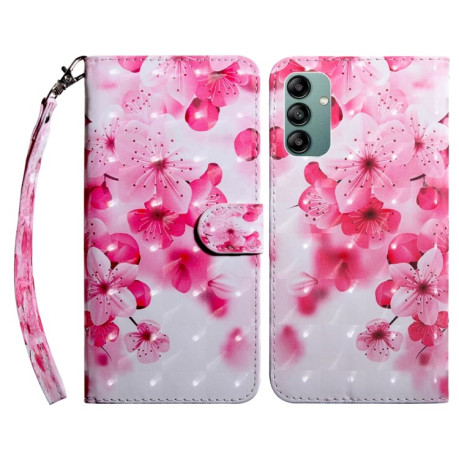 Чохол-книжка 3D Painting Leather Samsung Galaxy A04s - Red Flower