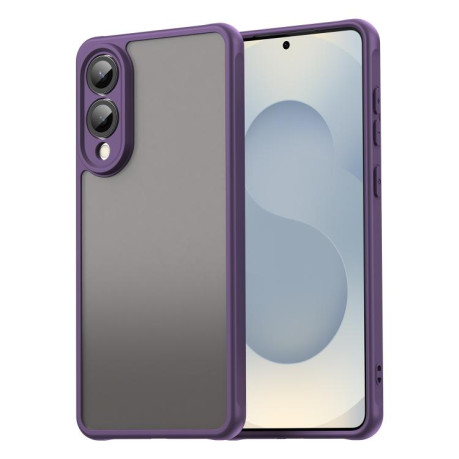 Чехол Fan Dun Series TPU Hybrid PC Frosted на Samsung Galaxy S25 Edge 5G - фиолетовый