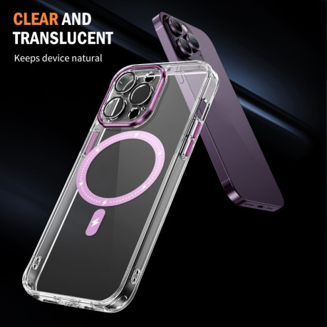 Чехол Airbag Shockproof MagSafe Phone Case для iPhone 15 - розовый