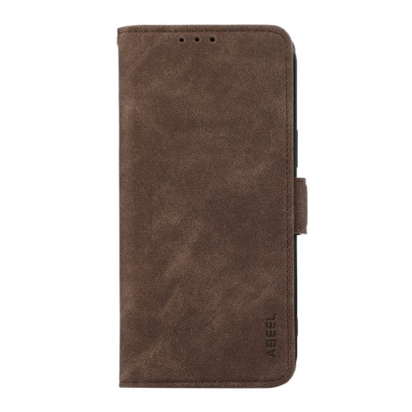 Чехол-книжка ABEEL Color Block Magnetic RFID Leather на Samsung Galaxy A56 5G - коричневый