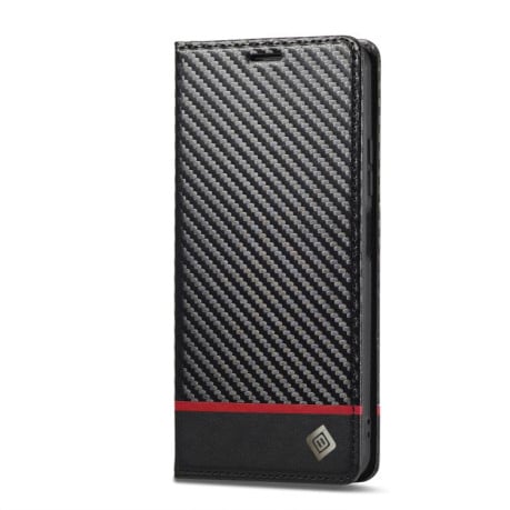 Чехол-книжка LC.IMEEKE Carbon Fiber на Xiaomi 15T 5G - Black