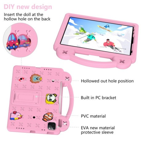 Протиударний чохол Handle Kickstand Children EVA для iPad 10.9 2022 - рожевий