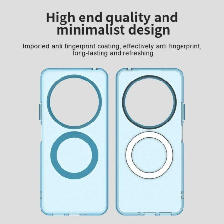 Противоударный чехол MagSafe Holder PC Hybrid для Xiaomi Redmi 14C 4G/Poco C75/Redmi A4 5G - синий