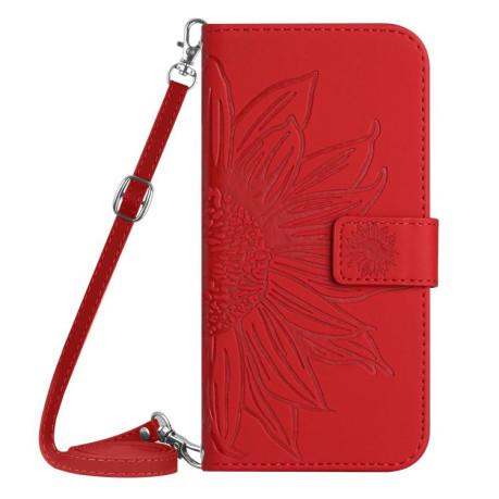 Чехол-книжка Skin Feel Sun Flower для OPPO A5 Pro 5G Global - красный