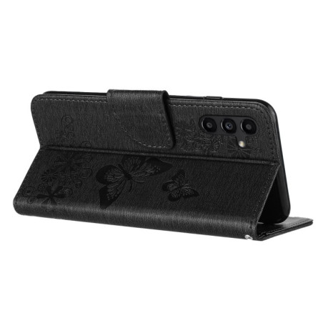 Чохол-книжка Embossed Butterfly  для Samsung Galaxy A36/A56 5G - чорний
