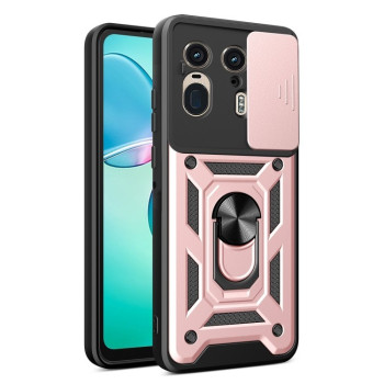 Противоударный чехол Camera Sliding для Motorola Edge 50 Ultra - золото