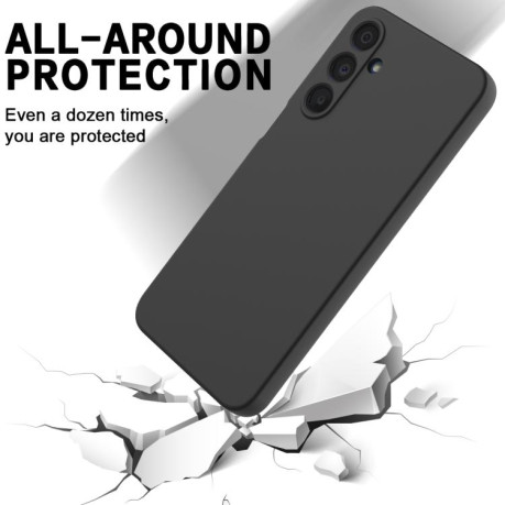 Силиконовый чехол Solid Color Liquid Silicone на Samsung Galaxy M16 / F16 - черный