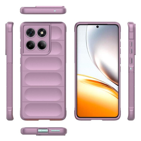 Силіконовий чохол Magic Flannel на Motorola Edge 60 Fusion 5G - фіолетовий
