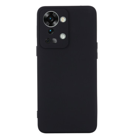 Силиконовый чехол Solid Color Liquid Silicone на OnePlus Nord 2T - черный