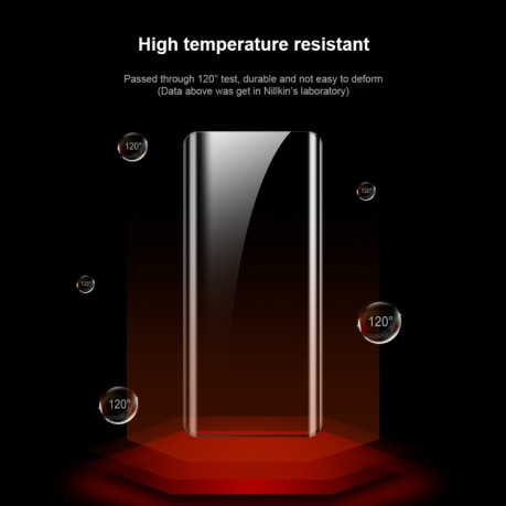 Комплект гибкого защитного  стекла NILLKIN Impact Resistant Curved Surface Tempered Glass Film для OnePlus 10 Pro- прозрачное з черным обрамлением