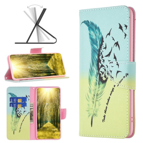 Чохол-книжка Colored Drawing Pattern для Realme C53/C51 - Feather