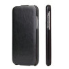 Шкіряний фліп-чохол Fierre Shann Retro Oil Wax Texture на iPhone XR 6.1- чорний