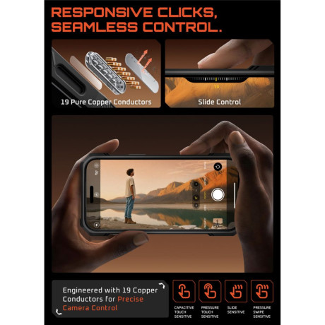 Оригинальный чехол Supcase UB Grip Mag с MagSafe на iPhone 17 Pro - Black