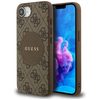 Оригинальный чехол Guess 4G Circle Classic MagSafe для iPhone 17e/16e - Brown