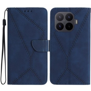 Чохол-книжка Stitching Embossed Leather на Xiaomi 17T 5G — синій