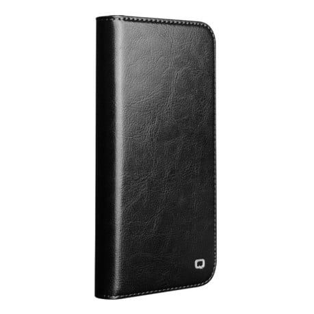 Чехол-книжка QIALINO Classic с натуральной кожи на iPhone 17 - черный