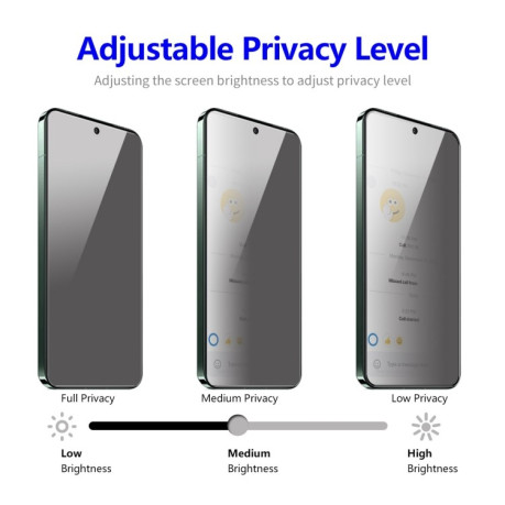 Захисне скло ENKAY 28 Degree Privacy Screen для Google Pixel 8 Pro - чорне