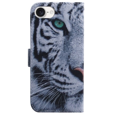 Чехол-книжка Coloured Drawing для iPhone 16e - Tiger