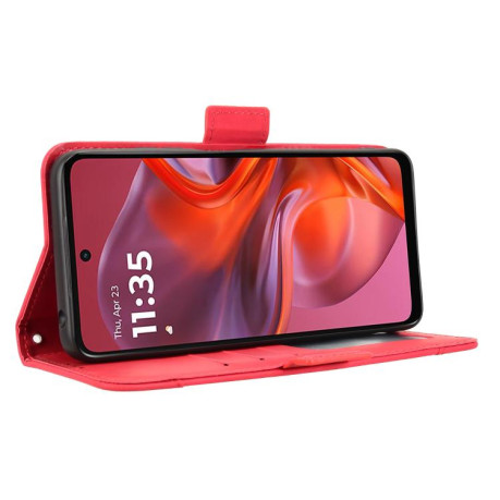 Чехол-книжка Skin Feel Calf на Motorola Moto G05 4G / E15 4G - красный