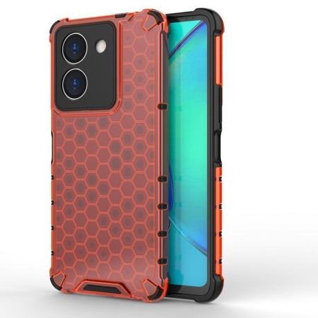 Протиударний чохол Honeycomb на Vivo Y36 4G Global - червоний