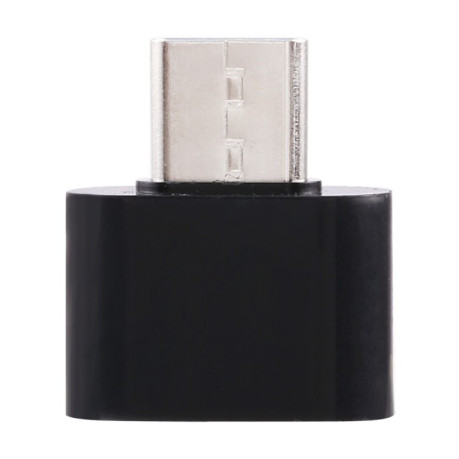 Адаптер Plastic USB-C / Type-C Male to USB 2 Female OTG Data Transmission Charging Adapter- черный