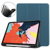 Чохол-книжка Custer Texture with stylus holder на iPad Air 10.9 2022/2020 - темно-зелений