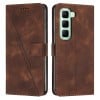 Чохол-книжка Dream Triangle Leather на Infinix Hot 50 4G - коричневий