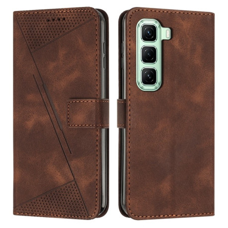 Чехол-книжка Dream Triangle Leather на Infinix Hot 50 4G - коричневый