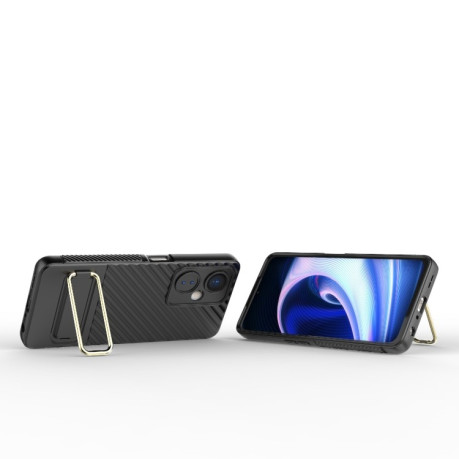 Противоударный чехол Wavy Textured для OnePlus Nord CE 3 Lite  - черный