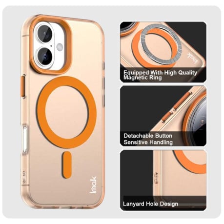 Чехол IMAK Candy Series с MagSafe на iPhone 17 - оранжевый
