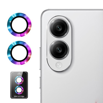 Захисне скло на камеру ENKAY Aluminium Samsung Galaxy S25 Edge - різнокольорове