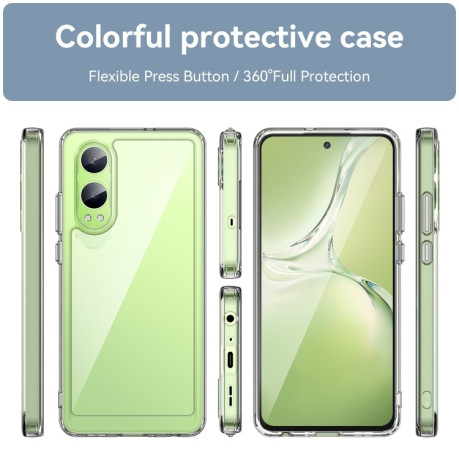 Протиударний чохол Colorful Acrylic Series для OnePlus Nord CE4 Lite - прозорий