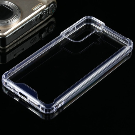 Противоударный чехол Four-corner для Samsung Galaxy S21 FE - прозрачный